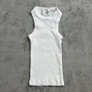 Les Coyotes De Paris Shirt Womens 10 Cotton Scoop Neck Racerback Tank Top White